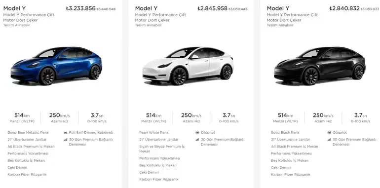 Tesladan Türkiyeye özel indirim