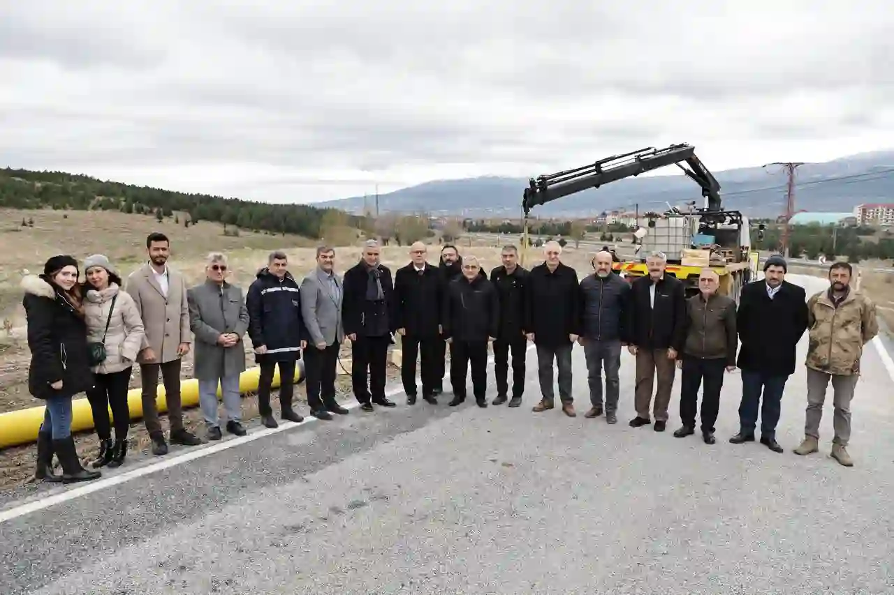 Kütahya’da Seyitömer Beldesine doğalgaz için çalışmalar başladı 