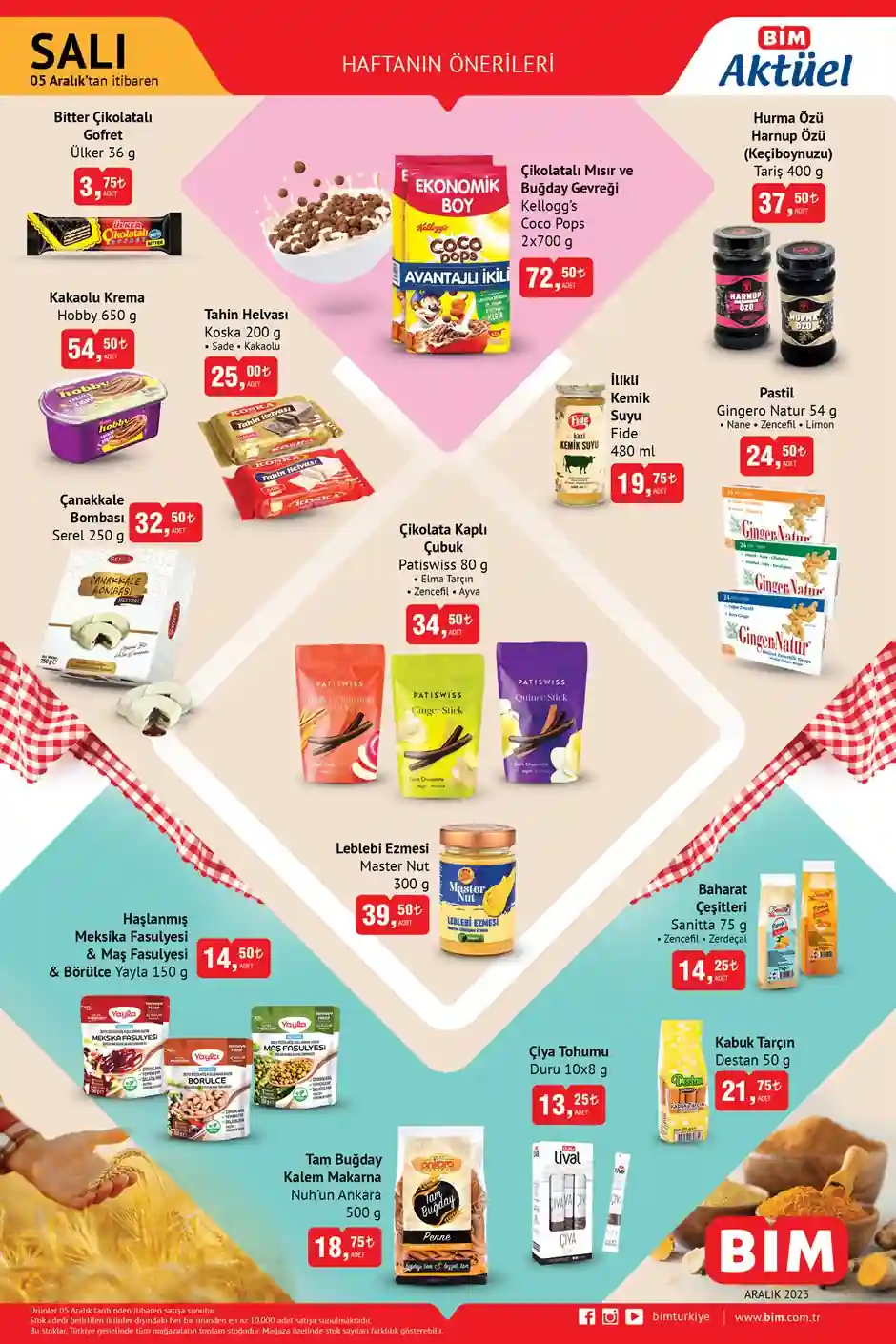 BİM 5 aralık salı aktüel ürünler