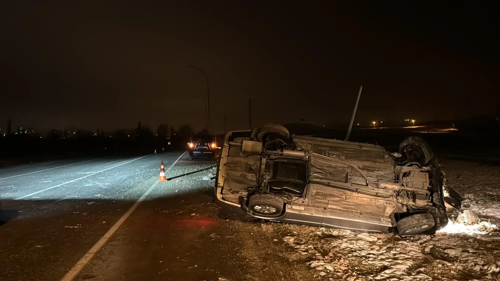 Kütahya’da OSB yolunda trafik kazası 