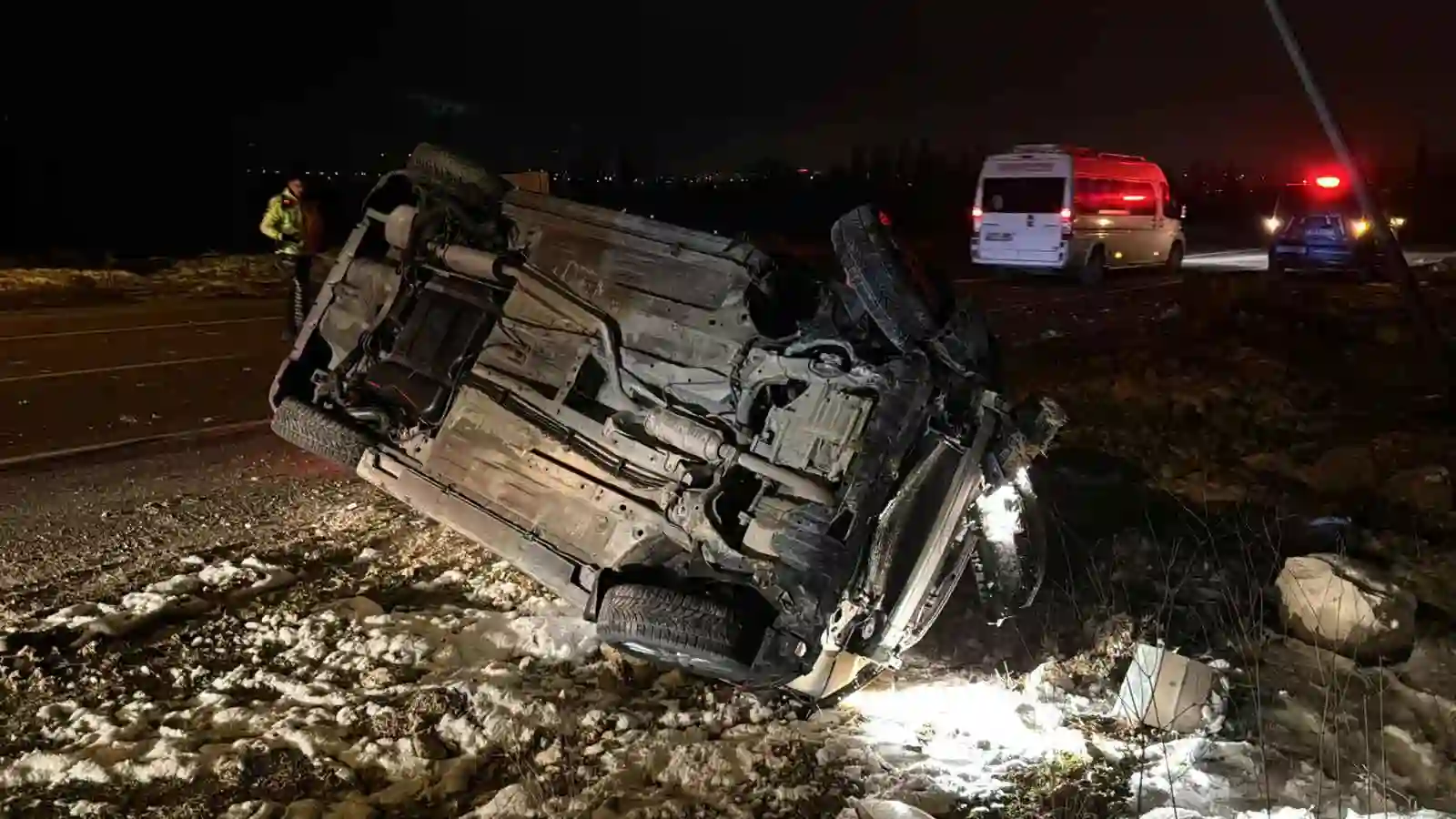 Kütahya’da OSB yolunda trafik kazası 