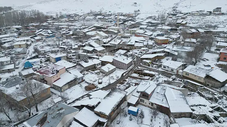 Erzurum'da kış zorlu geçiyor