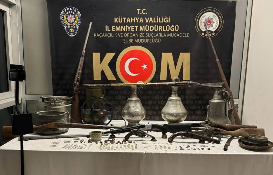 Kütahya'da tarihi eser operasyonunda bir şüpheli yakalandı