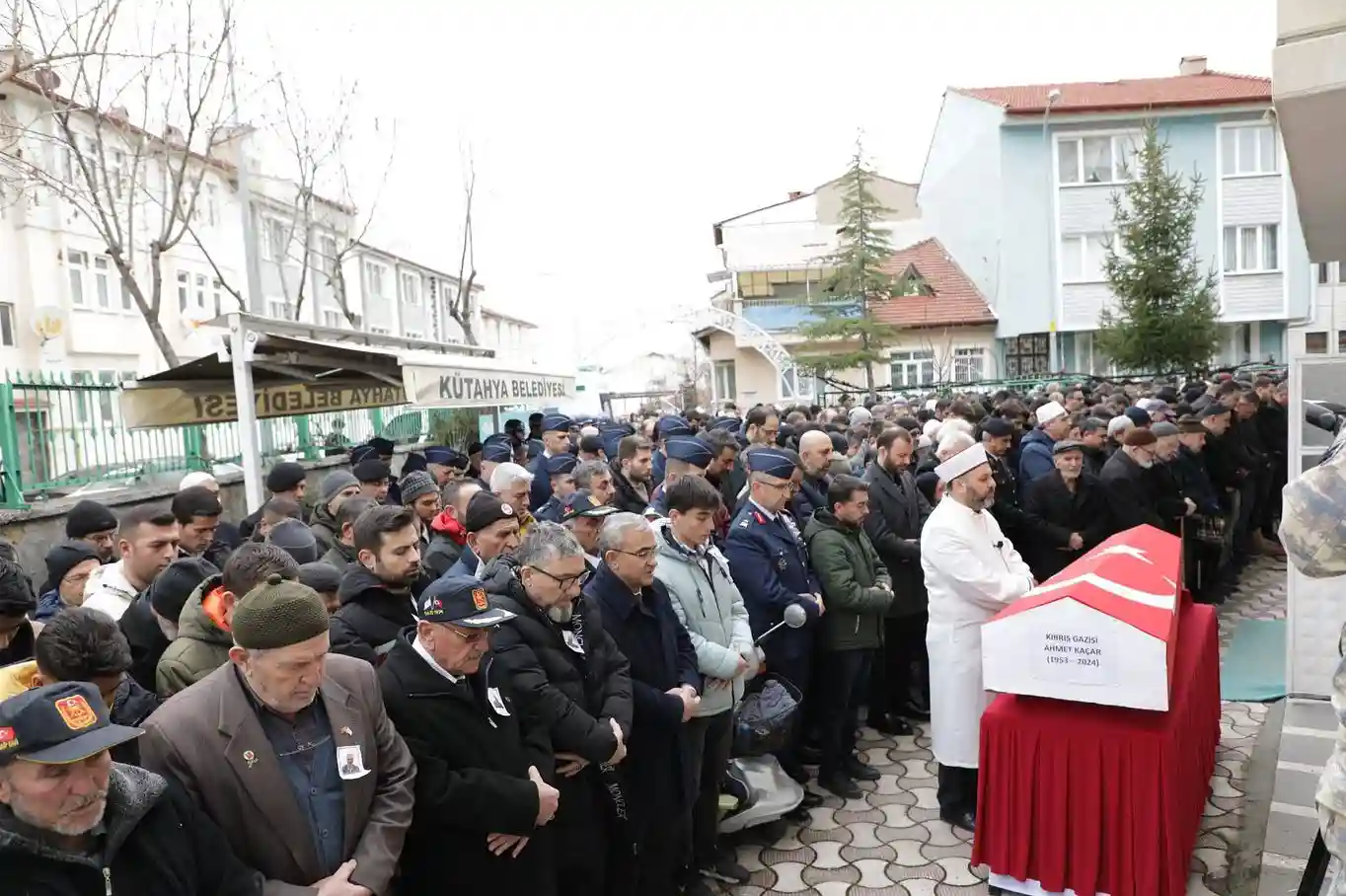Kütahya’da Kıbrıs Gazisi son yolculuğuna uğurlandı
