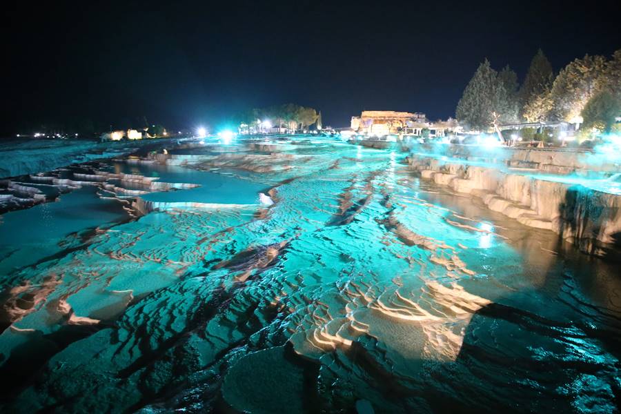 Denizli Hierapolis ören yerinde gece müzeciliğinin tanıtımı yapıldı