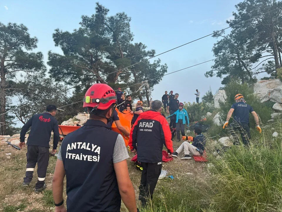 Antalya'da teleferik kazası