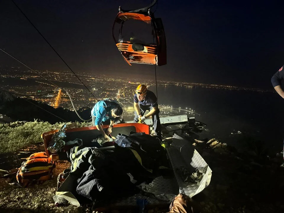 Antalya'da teleferik kazası