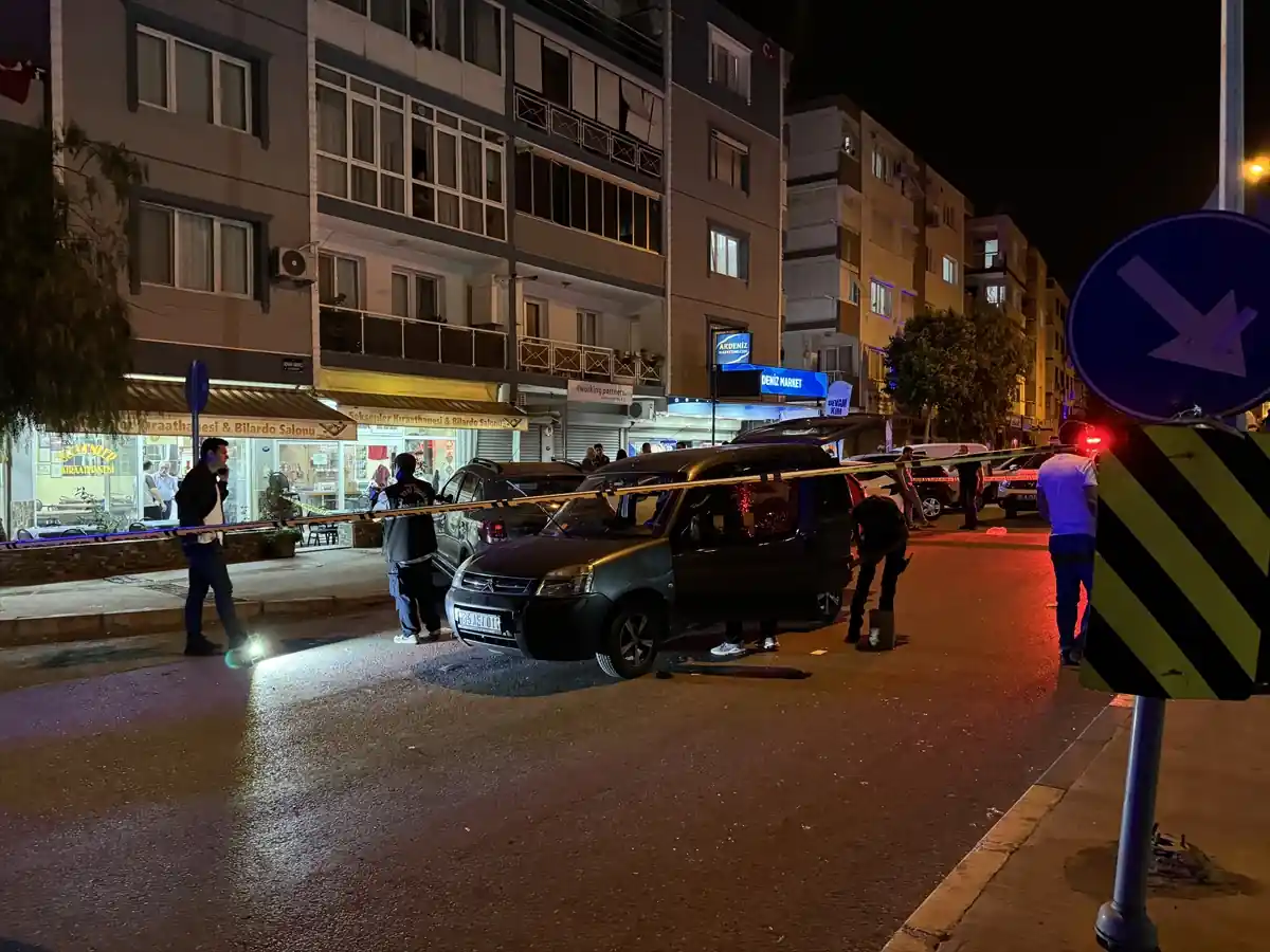 İzmir'de kıraathane önünde silahlı saldırı 1 ölü
