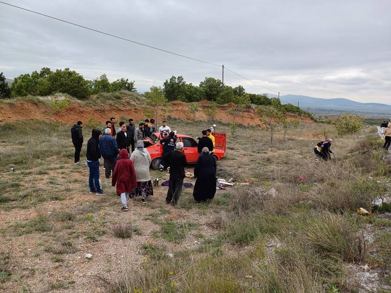 Kütahya'da trafik kazası 1 ölü, 5 yaralı