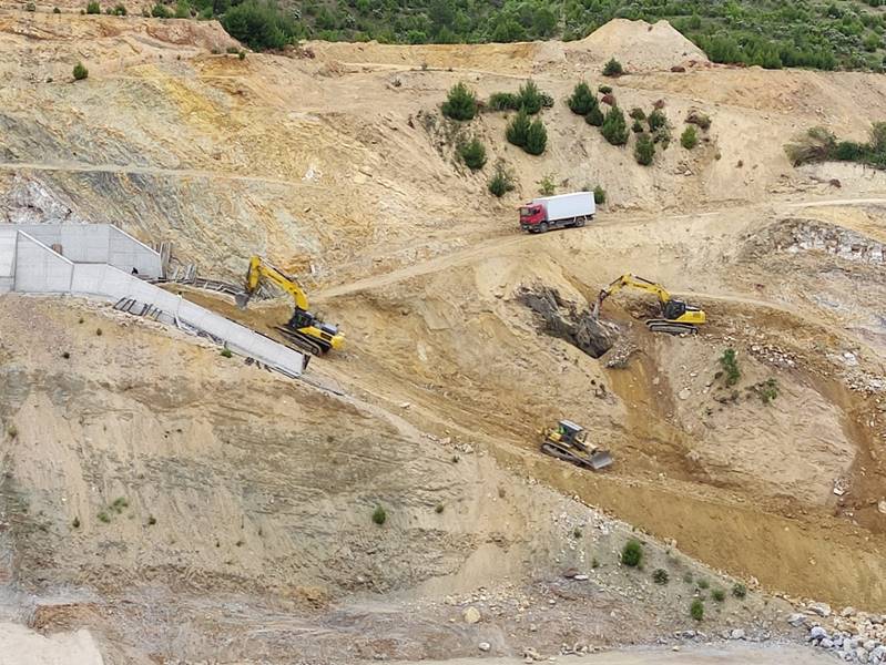 Manisa’da Alaağaç Barajı'nda inşaat çalışmaları sürüyor