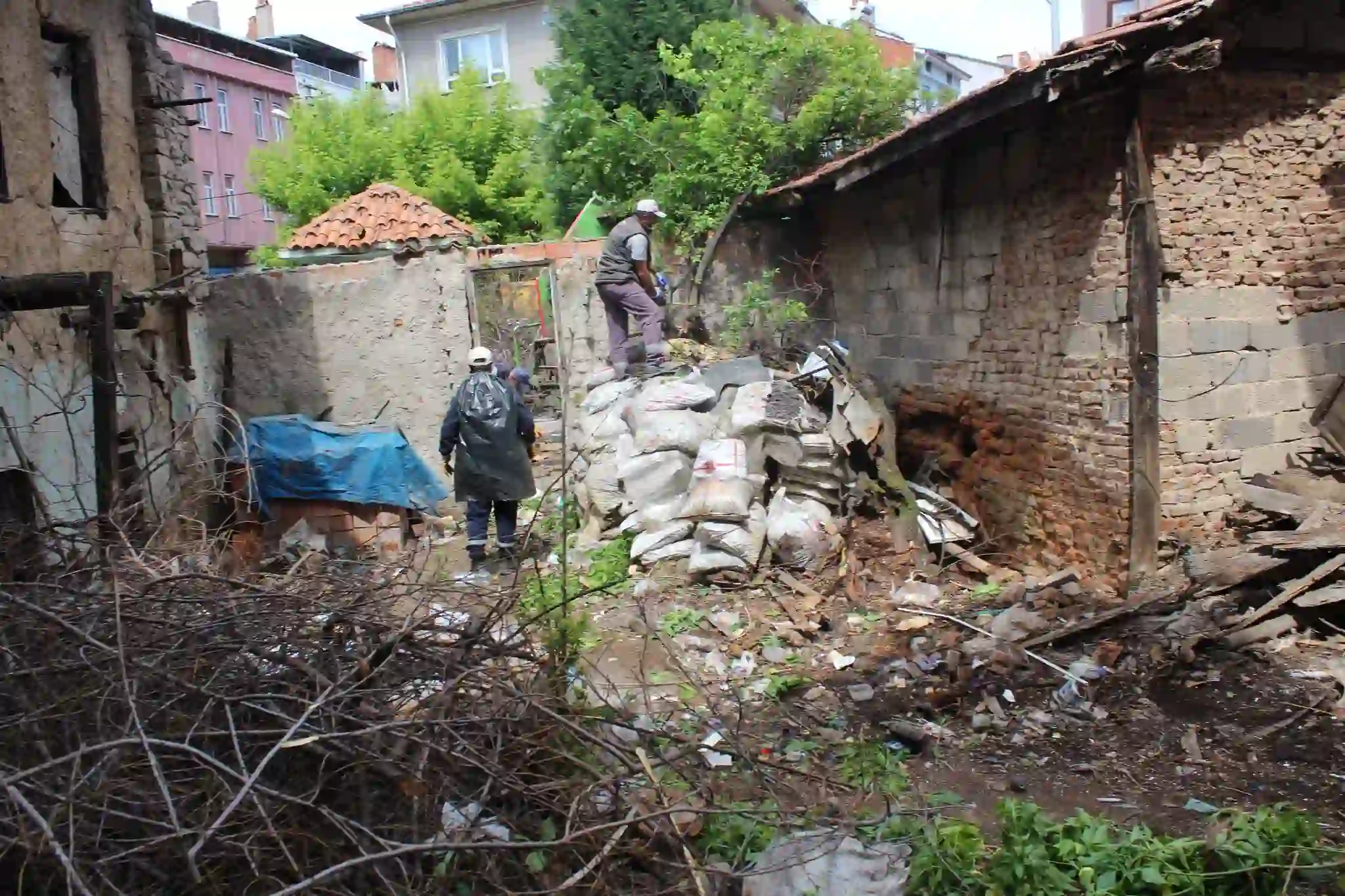 Kütahya’da fareli ev temizlendi mahalleli rahatladı