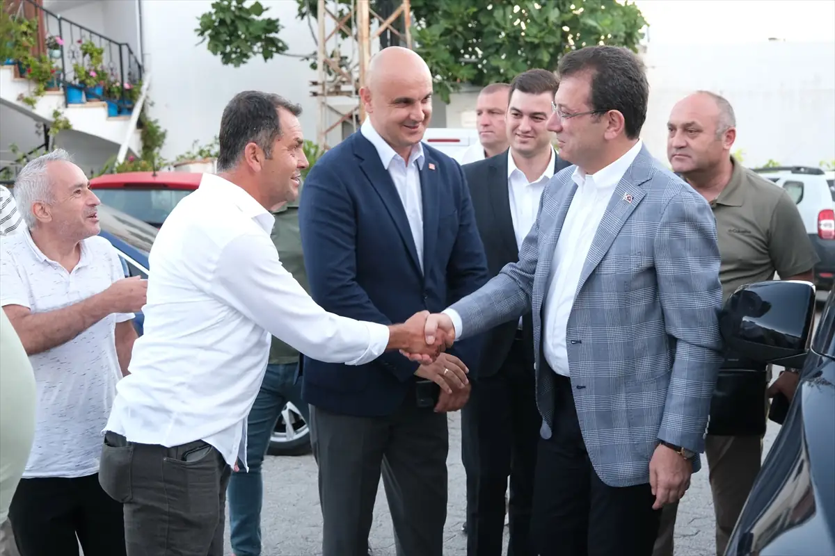 İBB Başkanı İmamoğlu, Bodrum'da vatandaşlarla bayramlaştı