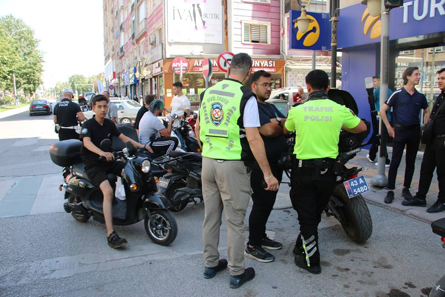 Kütahya’da elektrikli bisiklet denetimleri başladı