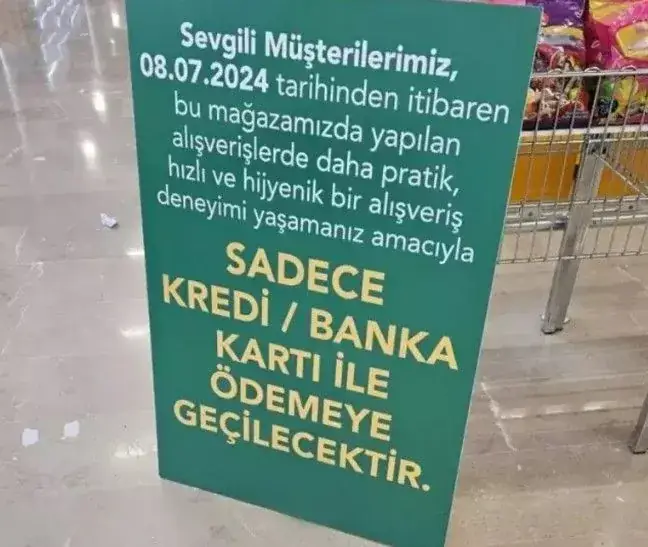 Marketlerde nakit ödeme devri bitiyor mu?