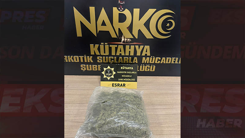 kütahya da aile görünümlü uyuşturucu nakline darbe