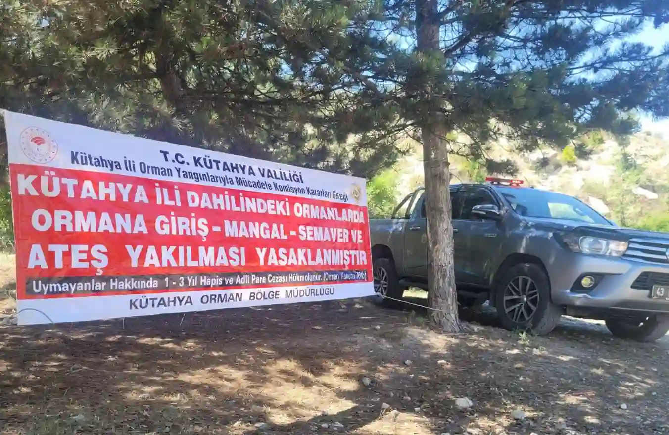 Kütahya’da orman yangını uyarısı 