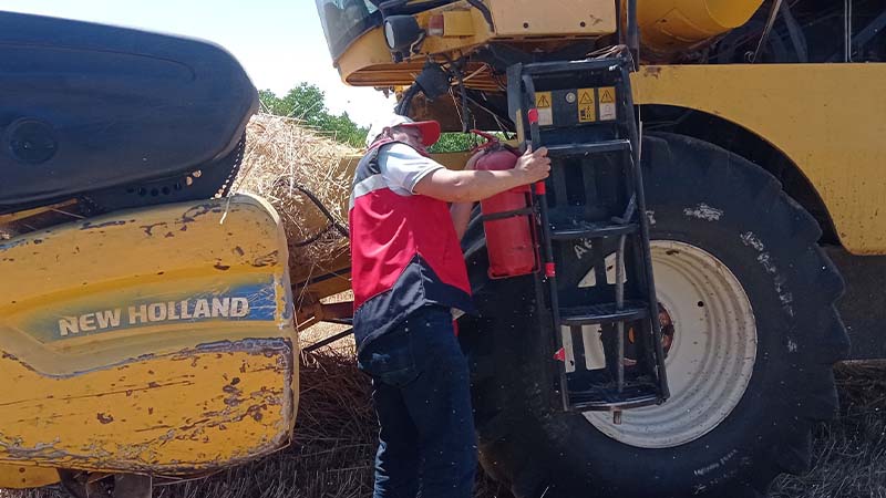 Kütahya'da biçerdöver kontrolleri devam ediyor