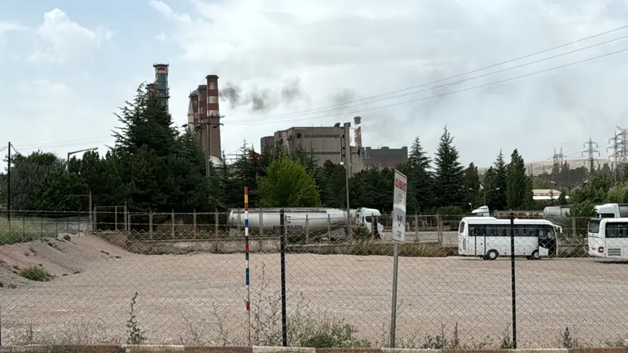 Kütahya'da termik santralde iş bırakma eylemi