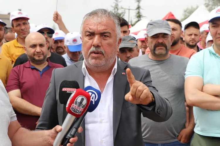 Kütahya'da termik santralde iş bırakma eylemi