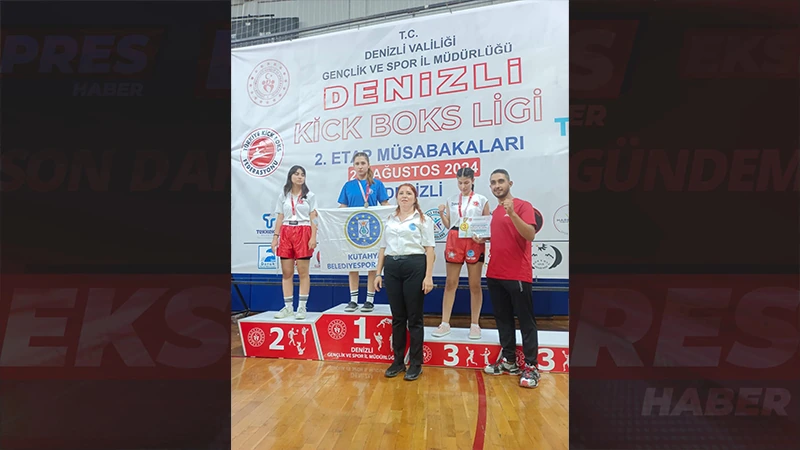 Kütahyalı sporcular Denizli’den altınla döndü 