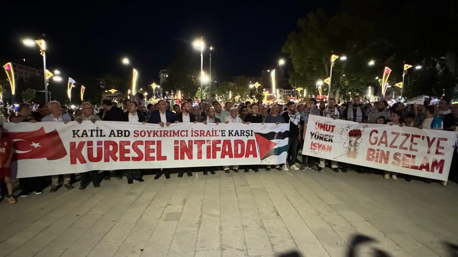 Kütahya'da Heniyye'nin suikasta uğraması protesto edildi 