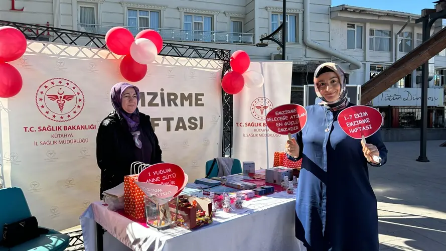 Kütahya'da 1-7 Ekim Emzirme Haftası'nda bilgilendirme yapıldı