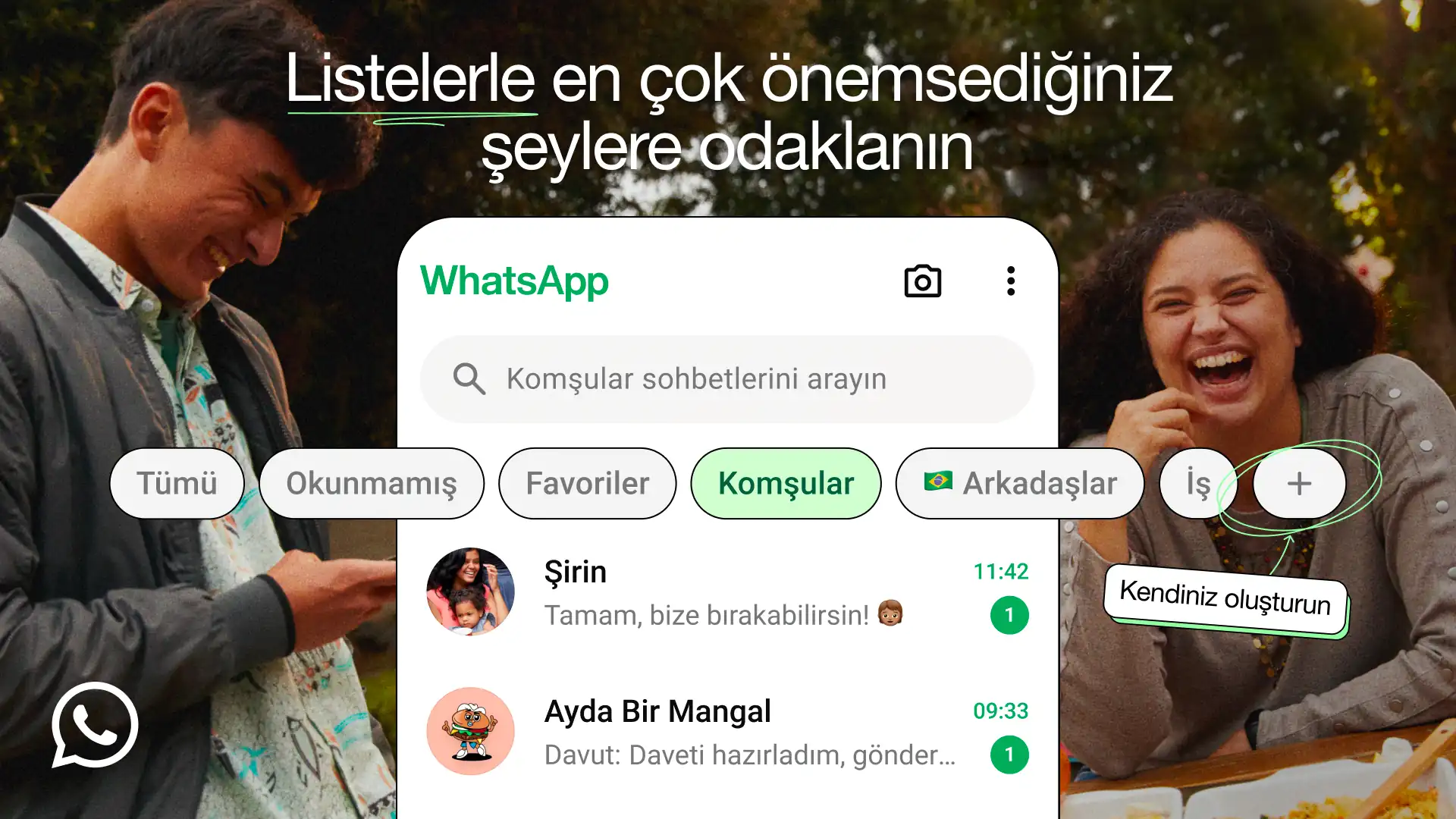 WhatsApp'ta özel listeler ile sohbetler artık daha düzenli